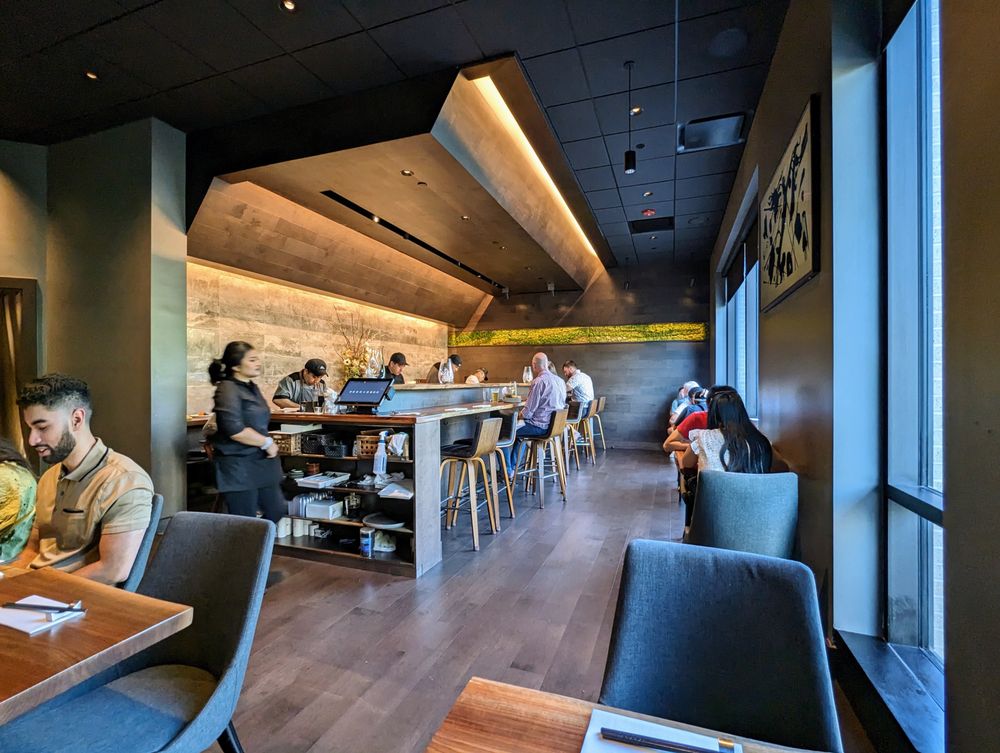 MDN Cabinets — Sushi Mon Restaurant custom millwork, wood paneling and bar, Raleigh NC